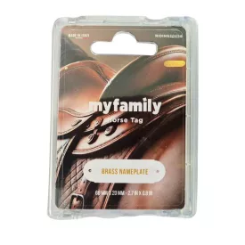 MY FAMILY HORSE TAG 68x20MM NÉVTÁBLA