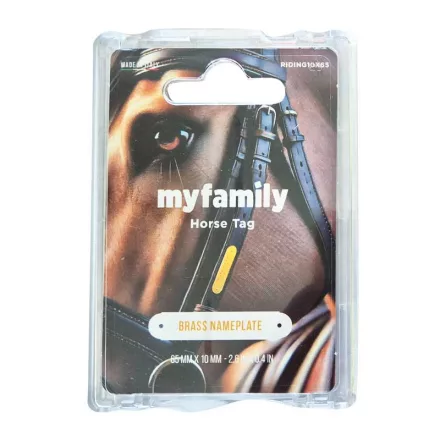 MY FAMILY HORSE TAG 65x10MM NÉVTÁBLA