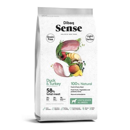 Dibaq Sense DOG GF LIGHT DUCK-TURKE 2kg KACSA-PULYKA 