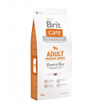 BRIT CARE DOG ADULT MEDIUM 12KG BÁRÁNY-RIZS