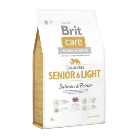 BRIT CARE DOG GF SENIOR&LIGHT 3KG LAZAC-BURGONYA