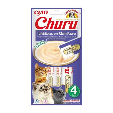 CHURU CIAO SUPER PREMIUM JUTIFALAT 4x14G TONHAL-KAGYLÓ