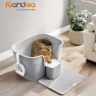 FEANDREA MACSKAALOM DOBOZ MAGAS 54x42x38CM SZÜRKE