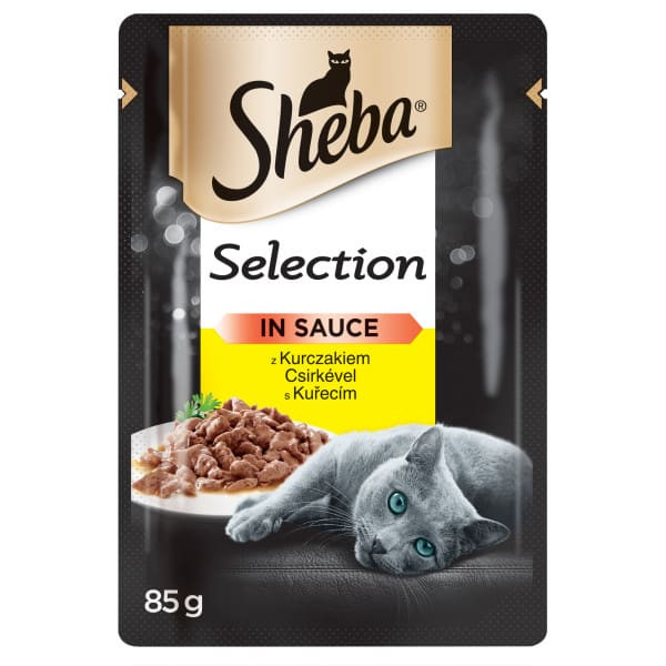 Sheba Selection tasakos csirkés válogatás felnőtt macskák számára 85g
