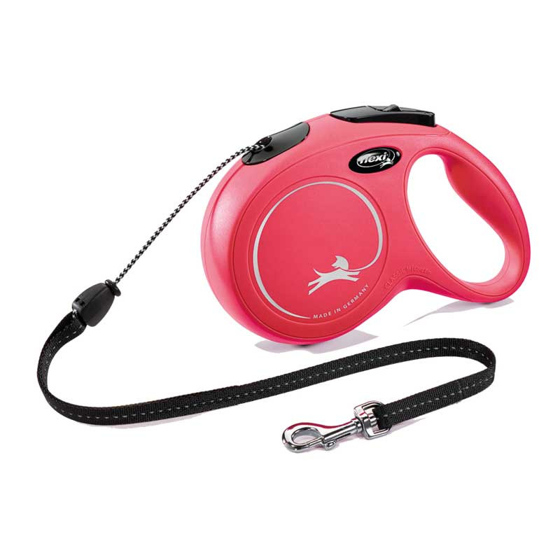 FLEXI CLASSIC PÓRÁZ M CORD 8M PIROS