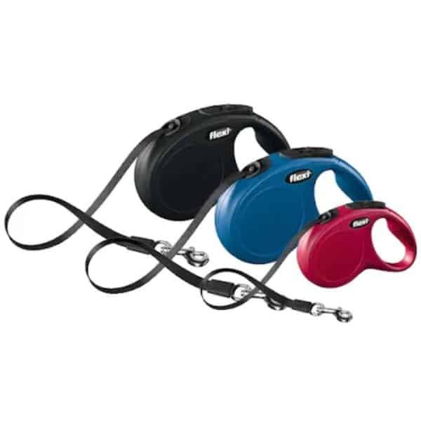 Flexi Classic szalagos automata póráz - M/5m/25kg-ig/piros