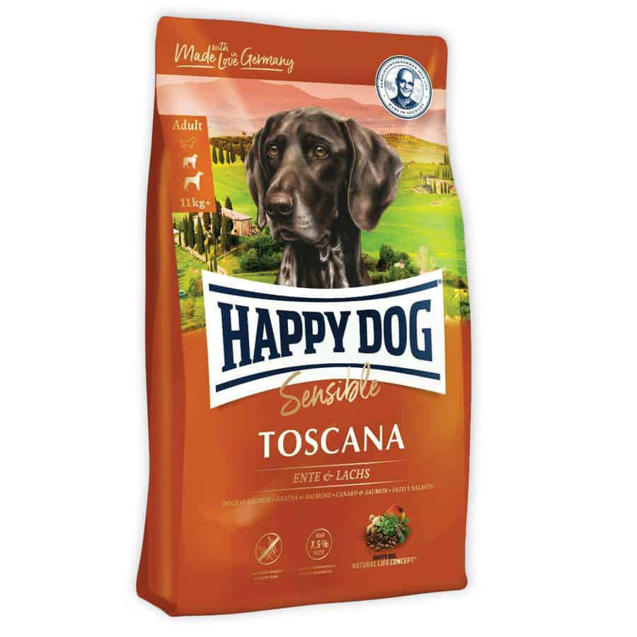 Happy Dog Sensible Toscana - Kacsa ás lazac 4kg