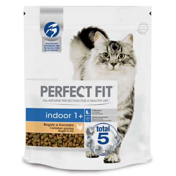 PERFECT FIT Indoor száraztáp csirkehússal felnőtt macskák számára 750g