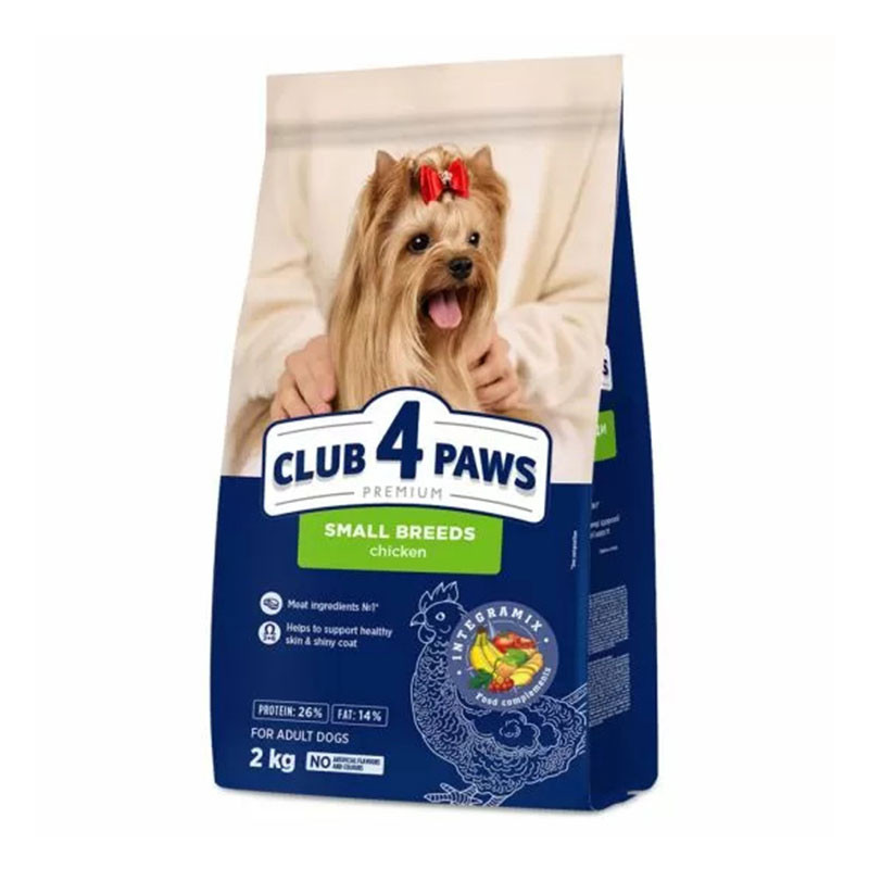 CLUB4PAWS DOG DRY SMALL 2KG CSIRKE