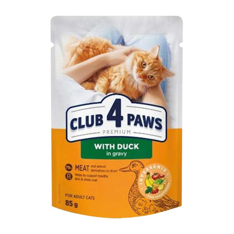 CLUB4PAWS CAT POUCH 85G KACSA GRAVY