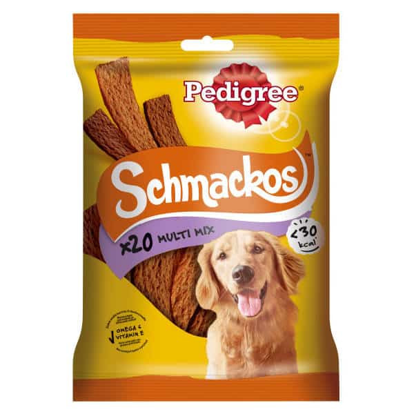 Pedigree Schmackos Multi jutalomfalatok felnőtt kutyák számára 20db 144g