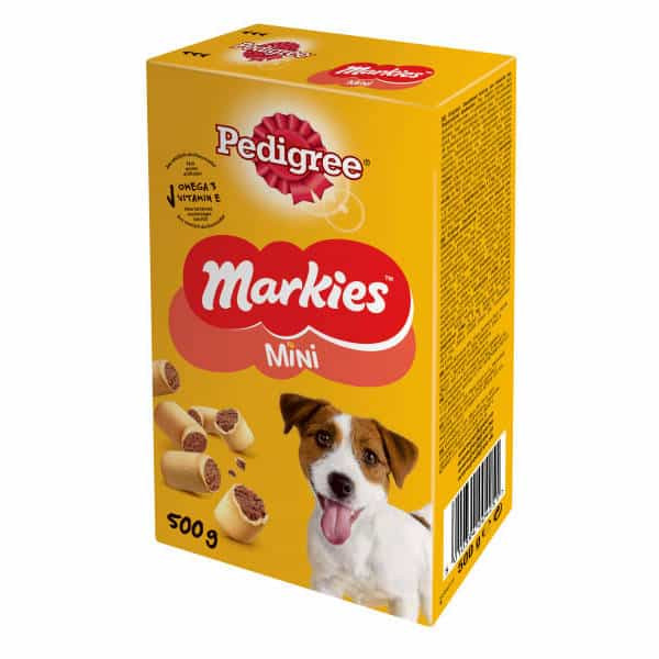 Pedigree Markies Minis jutalomfalatok kistestű kutyák számára 500g