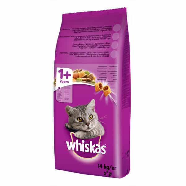 Whiskas száraztáp marhahússal felnőtt macskák számára 14kg