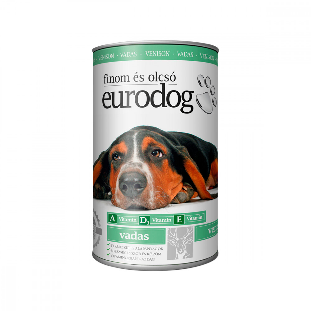 EURO DOG kutyakonzerv vadhússal 1240g