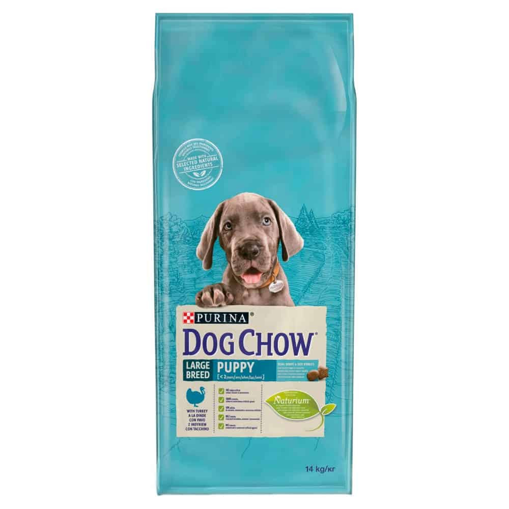 Dog Chow Large Breed Puppy száraz kutyaeledel pulykával 14kg
