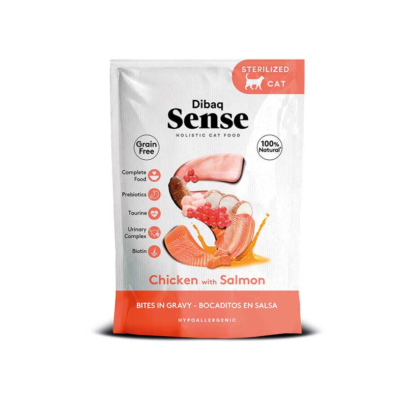 Dibaq Sense CAT Bites 100G Csirke-Lazac